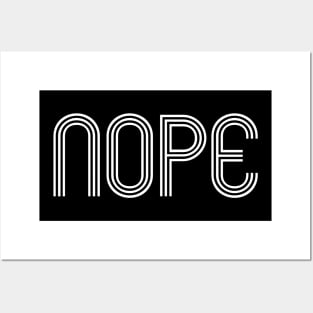 Nope Triline Black Posters and Art